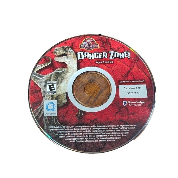 Jurassic Park Danger Zone Game. CD-ROM - Picture 1 of 1